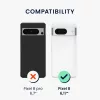 Set 3 Folii de protectie Kwmobile pentru Google Pixel 8, Transparent, Plastic, 61869.1