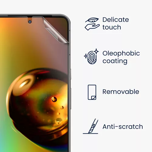 Set 3 Folii de protectie Kwmobile pentru Google Pixel 8, Transparent, Plastic, 61869.1