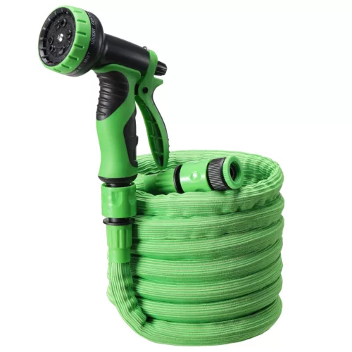 Furtun de gradina extensibil Navaris 3.75-7.5m, cu pistol stropire 10 functii, 61949.01