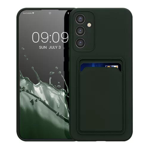 Husa Samsung Galaxy A34 5G, Verde inchis, Silicon, KWM0000191B004C