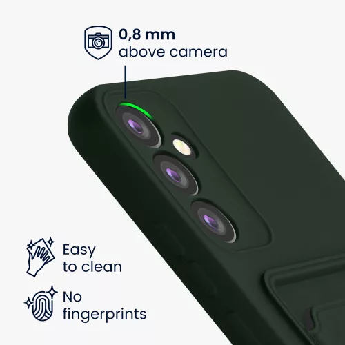 Husa Samsung Galaxy A34 5G, Verde inchis, Silicon, KWM0000191B004C