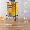 Dozator bauturi Navaris, 5L, robinet inox, cu infuzor fructe si tub de gheata, NAV0000111P003C