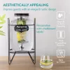 Dozator bauturi Navaris, 5L, robinet inox, cu infuzor fructe si tub de gheata, NAV0000111P003C