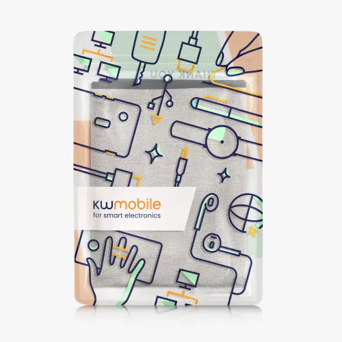 Husa de in Kwmobile pentru televizor de 40 inch, Maro deschis, Textil, KWM0000250B002C