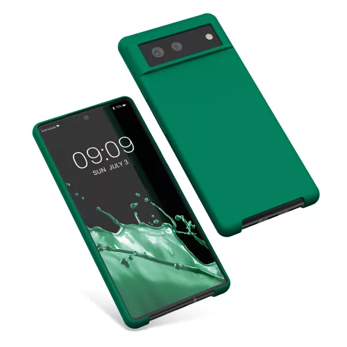 Husa Google Pixel 6, Verde, Silicon, KWM000013EZ064C
