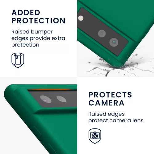 Husa Google Pixel 6, Verde, Silicon, KWM000013EZ064C