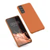 Husa Samsung Galaxy S21, Portocaliu, Silicon, KWM000012BT071C