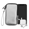 Husa Universala telefon, Marime M - 5.5 inch, Argintiu, Neopren, KWM0000099O170C
