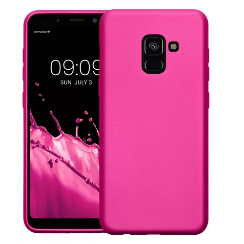 Husa Samsung Galaxy A8 (2018), Roz, Silicon, KWM0000093L009C