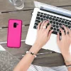 Husa Samsung Galaxy A8 (2018), Roz, Silicon, KWM0000093L009C
