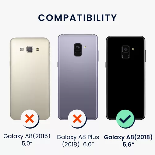 Husa Samsung Galaxy A8 (2018), Gri, Silicon, KWM0000093L012C