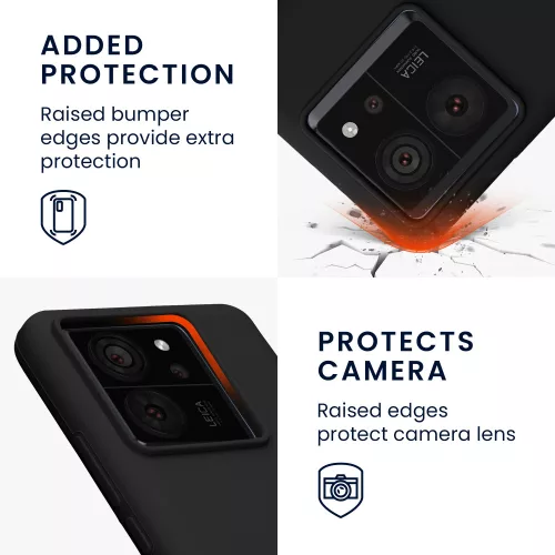 Husa Xiaomi 13T/13T Pro, Negru, Silicon, KWM000020IT001C