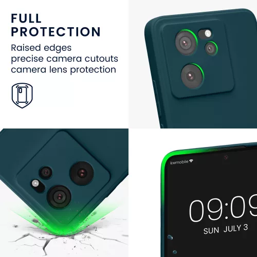 Husa Xiaomi 13T/13T Pro, Verde, Silicon, KWM000020IU004C
