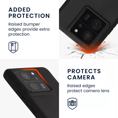 Husa Xiaomi 13T/13T Pro, Negru, Silicon, KWM000020IV001C