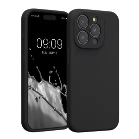 Husa Apple iPhone 15 Pro, Negru, Silicon, KWM000022OM003C