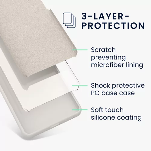 Husa Google Pixel 8, Alb, Silicon, KWM000020JF002C