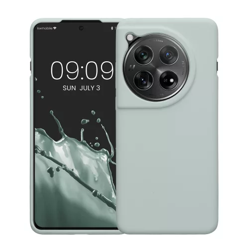 Husa OnePlus 12, Verde deschis, Silicon, KWM000022QC004C