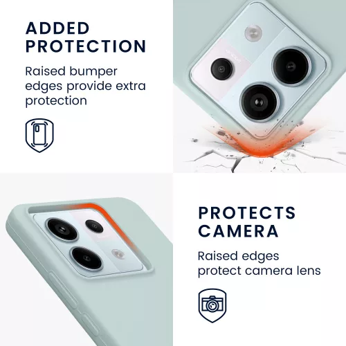 Husa Xiaomi Redmi Note 13 Pro 5G/Poco X6, Verde deschis, Silicon, KWM000020LF005C