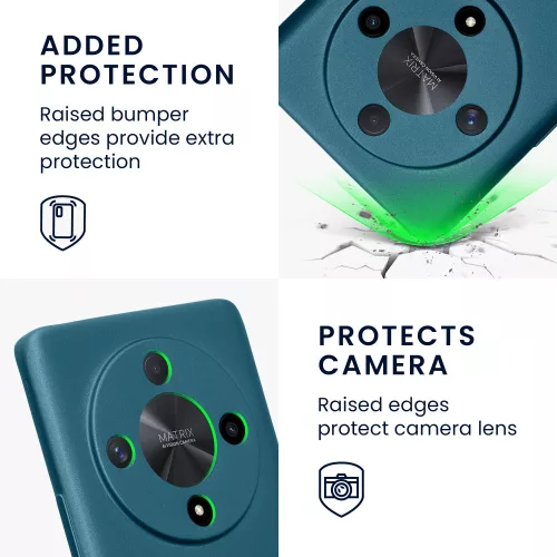 Husa Honor Magic6 Lite/X9b, Albastru, Silicon, KWM000020LH001C