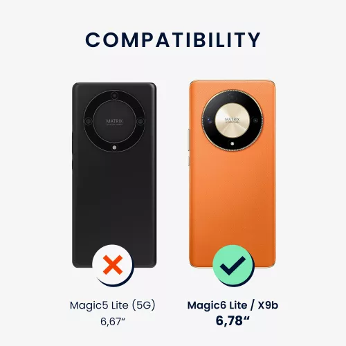Husa Honor Magic6 Lite/X9b, Albastru, Silicon, KWM000020LH001C
