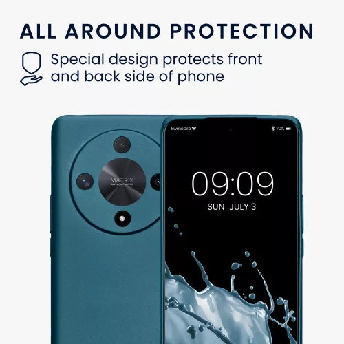 Husa Honor Magic6 Lite/X9b, Albastru, Silicon, KWM000020LH001C