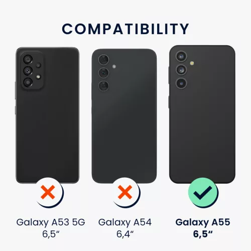 Husa Samsung Galaxy A55 5G, Multicolor, Silicon, KWM000021PU002C