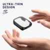 Set 2 Huse Kwmobile cu sticla securizata pentru Xiaomi Redmi Watch 3 Active / Redmi Watch 3 Lite, Negru/Albastru inchis, Plastic, KWM000024ZD003C