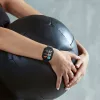 Set 2 Huse Kwmobile cu sticla securizata pentru Xiaomi Redmi Watch 3 Active / Redmi Watch 3 Lite, Negru/Albastru inchis, Plastic, KWM000024ZD003C