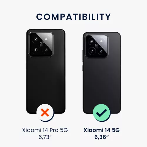 Husa Xiaomi 14, Negru, Silicon, KWM000020ML001C