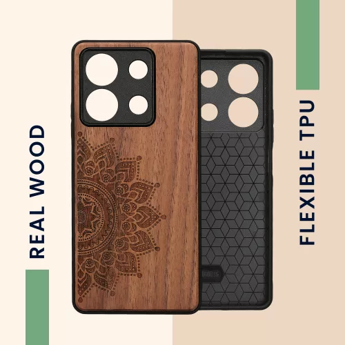Husa Xiaomi Redmi Note 13, Maro, Lemn, KWM000020MO002C