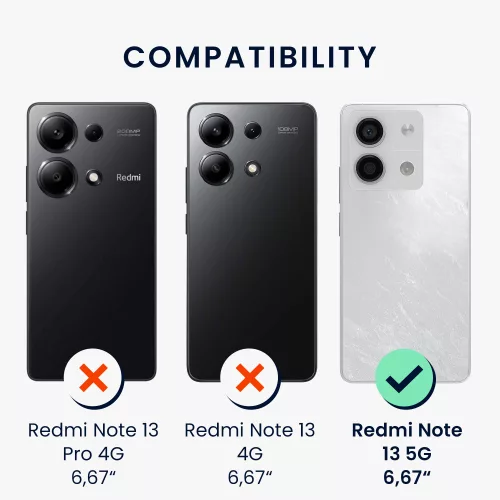 Husa Xiaomi Redmi Note 13, Maro, Lemn, KWM000020MO002C