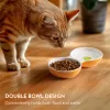Castron dublu Navaris anti-varsare pentru animale mici, ceramica, NAV000013SF002C
