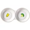 Castron dublu Navaris anti-varsare pentru animale mici, ceramica, NAV000013SF003C