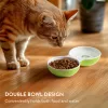 Castron dublu Navaris anti-varsare pentru animale mici, ceramica, NAV000013SF003C