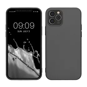 Husa Apple iPhone 12/iPhone 12 Pro, Gri, Silicon, KWM000013WJ007C