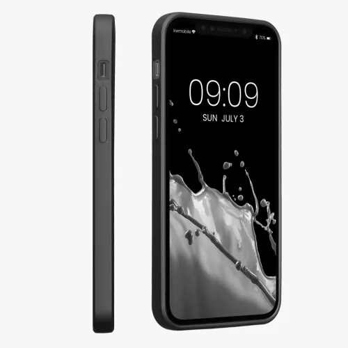 Husa Apple iPhone 12/iPhone 12 Pro, Gri, Silicon, KWM000013WJ007C
