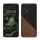 Husa Motorola Moto G24/Moto E14/Moto G04, Maro/Negru, Lemn/Silicon, KWM000022RR001C