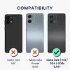 Husa Motorola Moto G24/Moto E14/Moto G04, Maro/Negru, Lemn/Silicon, KWM000022RR001C
