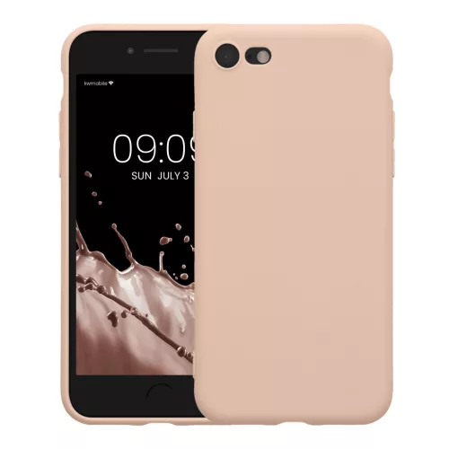 Husa Apple iPhone SE (2022)/iPhone SE (2020)/iPhone 8, Crem, Silicon, KWM0000083F057C