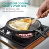 Tigaie grill fonta Navaris, 25.4 cm, negru, compatibila inductie, durabila, NAV0000100Q006C