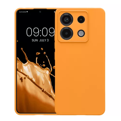 Husa Xiaomi Redmi Note 13 Pro 5G, Portocaliu, Silicon, KWM000020LD026C