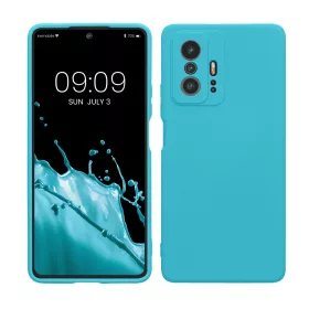 Husa Xiaomi 11T/11T Pro, Albastru deschis, Silicon, KWM000014AW050C