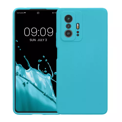 Husa Xiaomi 11T/11T Pro, Albastru deschis, Silicon, KWM000014AW050C