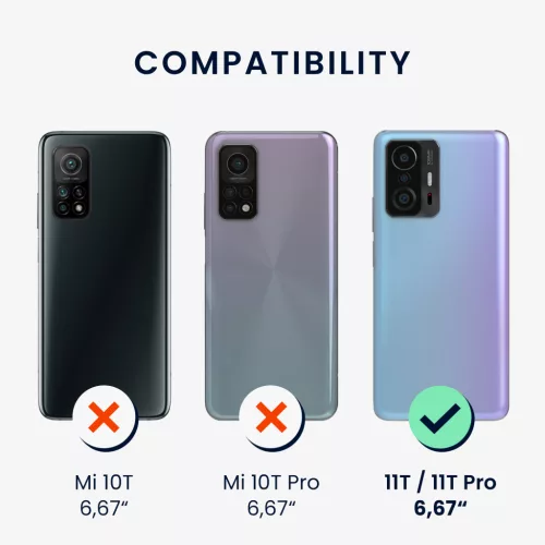 Husa Xiaomi 11T/11T Pro, Albastru deschis, Silicon, KWM000014AW050C