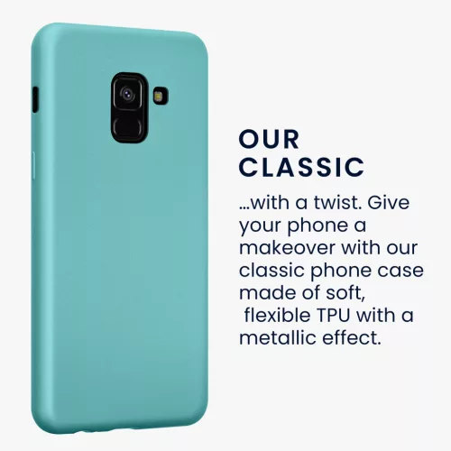 Husa Samsung Galaxy A8 (2018), Verde deschis, Silicon, KWM0000093L014C