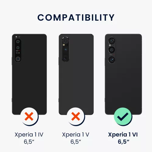 Husa Sony Xperia 1 VI, Albastru, Silicon, KWM000021TR003C