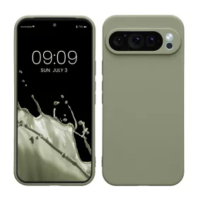 Husa Google Pixel 9 Pro XL, Verde deschis, Silicon, KWM000020PU007C