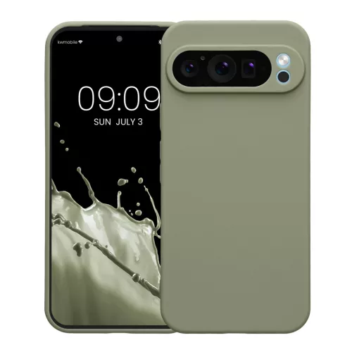 Husa Google Pixel 9 Pro XL, Verde deschis, Silicon, KWM000020PU007C