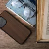 Husa Apple iPhone 16 Pro Max, Maro, Lemn/Silicon, KWM000022UR001C