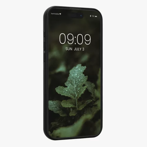 Husa Apple iPhone 16 Pro Max, Maro, Lemn/Silicon, KWM000022UR001C